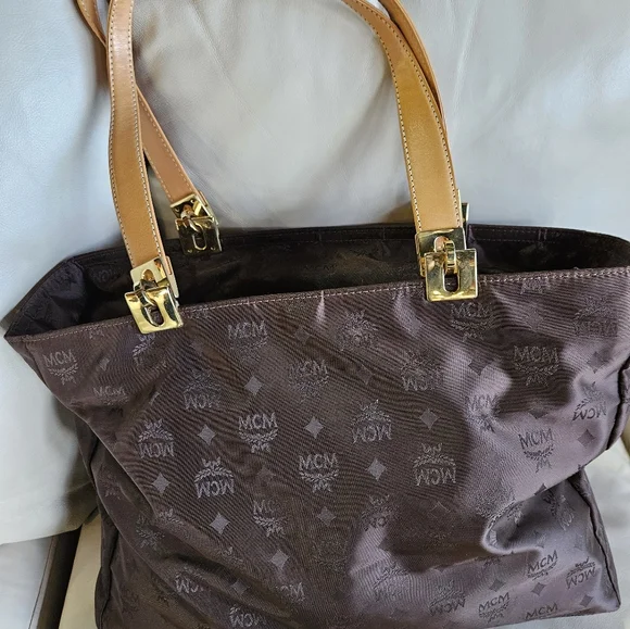 Mcm monogram nylon zip tote - Picture 4 of 7